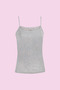 Gray Lace Rope Strap Undershirt 178-3 (3 Pieces)