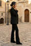 Venlora Flare Black Women's High Waist Spanish Flare Relaxed Fit Jeans - 4