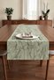 Luxurious Veined Satin Runner Green 40 X 140 - 2