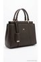 Women's Brown Handbag with Gold Detail, Stylish Daily Classic Office Handbag, Large Form Juana - 3