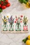 Glass Cutting Board Shabby Chic Floral Themed - Glass Cutting Board |   30cm X 40cm - 3