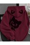 Women's Oversize 3 Thread Hooded Sweatshirt Premium Quality Thick Fabric Hoodie G57