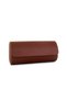 Premium 3-Slot Speckled Leather Watch Box Wristwatch Storage and Carrying Box Padded - 2