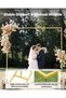 U HOOME Square Backdrop Stand, 6.6FTx6.6FT Gold Wedding Arch Backdrop Stand Square Metal Rectangular - 7