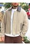 25-12 Leather Collar Jacket Cream - 3