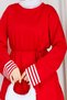 Lace-Up Oversize Tunic – Comfortable Fit Hijab Tunic with Striped Cuff Detail – Casual Tunic - 7