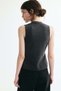 Knitted bow-collar top - 4