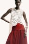 Asymmetric crochet-look top - 4