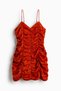 Ruched satin dress - 4