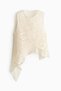 Asymmetric crochet-look top - 5