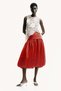 Asymmetric crochet-look top - 2