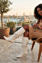 Women's Beige Drawstring Heeled Boots - 3