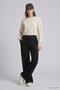 Adjustable Waist Pocket Palazzo Sweatpants 500 Black - 4