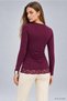 Lace Skirt Blouse 6180 Plum - 4