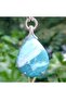 2899 Larimar Amazonit Hematit el yapımı kolye - 5
