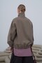 Women's Stand Collar Double Zipper Lined Jacket - 6