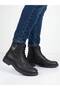 Men's Black Genuine Leather Boots