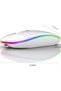 Wireless Bluetooth Rechargeable Mouse, Slim Portable Computer Mouse with LED Indicator, Qui - 2