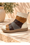 Genuine Leather Women's Boots Model Name: Cırce