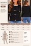 Elegant Posture of Modal Fabric - Women's Contrast Collar Comfortable Fit Long Sleeve Blouse - 6