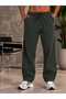 Men's 2-Piece Linen Trousers Brown-Khaki - 2