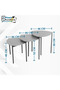 3-Piece Triangular Design Nesting Side End Tables Set by Pixel Furniture - 4