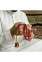 مسباح بكلايت فاخر عنابي مع كركوشة احمر تفصال – 99 حبة – حجم صغير