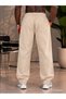 Men's 2-Piece Linen Trousers Brown - Beige - 6