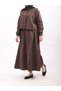 Skirt Suit with Chain Accessories - 4665 - Bitter Brown - 3