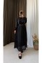 Layered Crinkle Chiffon Skirt - Black