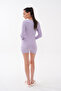 V-Neck Long Sleeve Heart Buttoned Striped Shorts Women's Pajama Jumpsuit Premium Viscose - 5
