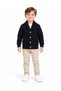 Boy's 8-12 Years Old Sal Collar Buttoned Ribbed Cardigan