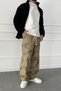 Camouflage Baggy Loose Fit Jeans |   Stk2123-Jean - 5