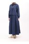 Skirt Suit with Chain Accessories - 4665 - Navy Blue - 2