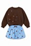 52504 Polka Dot Skirt for Girls Blue - 4