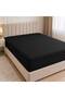 King Size Black and White Bed Sheet Set 2-Piece Elastic Fitted Sheet 80% Cotton - 2