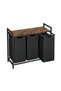 coș de rufe, 3 compartimente, BLH301B01, Maro Rustic - 2