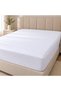 King Size Black and White Bed Sheet Set 2-Piece Elastic Fitted Sheet 80% Cotton - 3