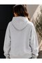 Women's Plaid Colorful Daisy Detail Front Printed Premium Hooded 2 Thread Oversize Sweatshirt - 2