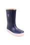 W10207 Splash Nautico Borreguito Navy Blue Orthopedic Fur Boy's Rain Boots