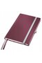 Caiet tip notebook A5/80 file, cu grilă, roșu