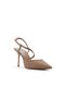 Janicka Ladies Brown Heeled Shoes - 4