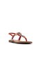 Ravennaa Ladies Orange Flat Sandals - 4