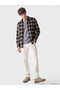 Relax Fit Checkered Embroidered Men's Shirt from Uzg Store for Style Enthusiasts - 2