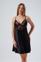 Women's Satin Guipure Nightgown and Robe Set with Lace Detail Dowry Suit - 6