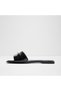 Briela Ladies Black Flat Sandals - 3
