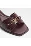 Alamassi Ladies Red Flat Sandals - 5