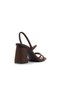 Luxe Ladies Brown Heeled Sandals - 2