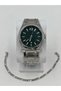 Men's Steel Cord Wristwatch Colorful Dial with Calendar Bracelet Gift Frn53