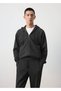 Fermuarlı kapüşonlu sweatshirt